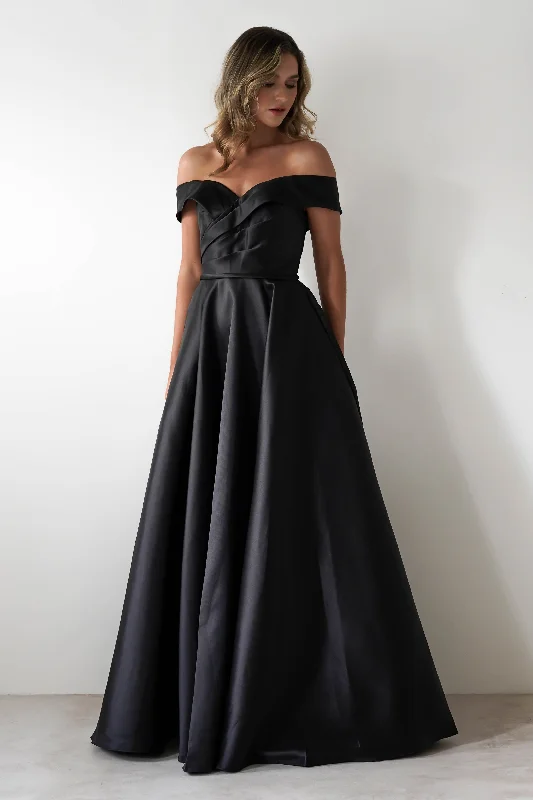  Flash Sale NowKatniss Off The Shoulder Gown | Black