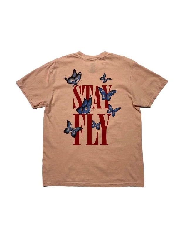  Women's Chic OutfitINK - STAY FLY - T-Shirt - PEACHY