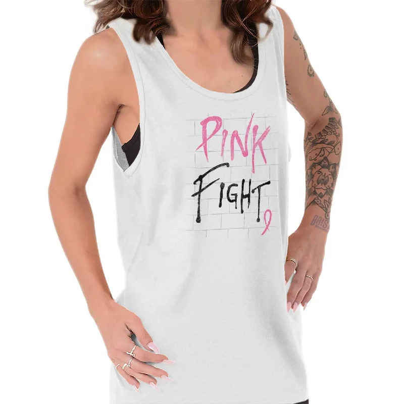  Women's Plus-Size AttireBCA Pink Fight Tank Top