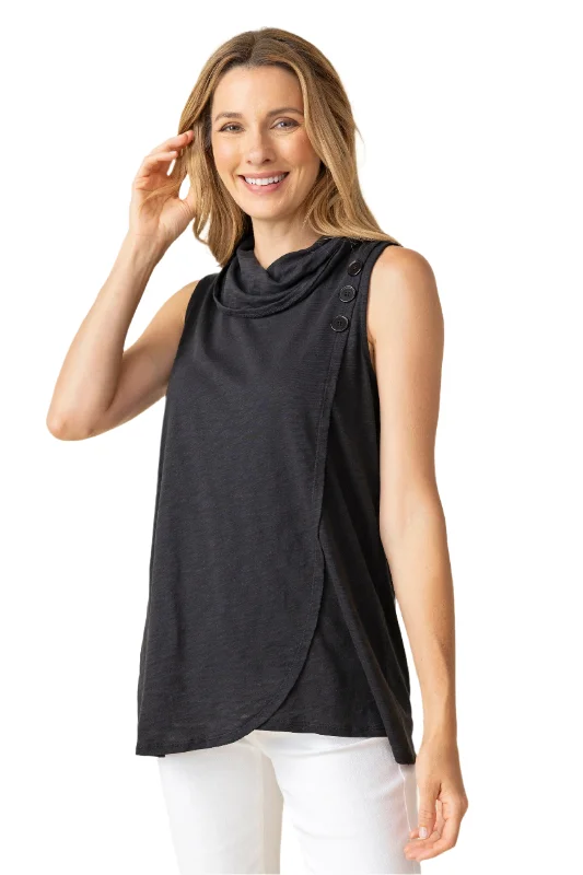  Women's Activewear GarmentsCotton Pebble Sleeveless Cowl - 27507