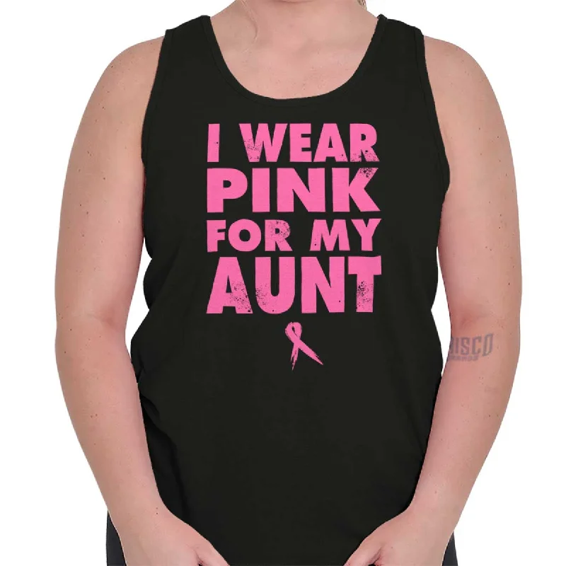  Casual Attire For WomenI Wear Pink For My Aunt Tank Top