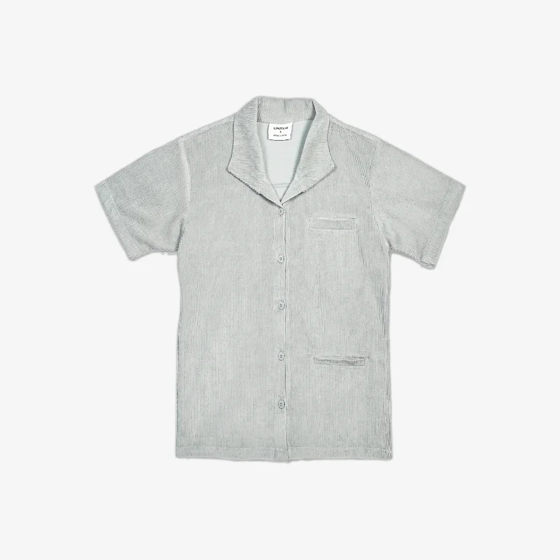  Women's Vacation GarmentsSUPERKICKS | CORDUROY SHIRT { SLATE GREY