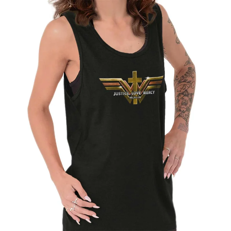  Stylish Women's Garments For HolidaysJustice Love Mercy Tank Top