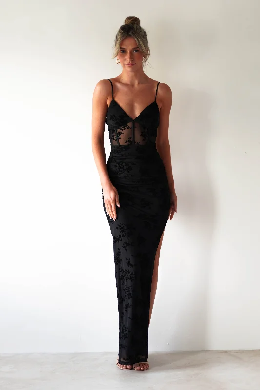  Stupidly Low PricesLorette Bodycon Maxi Dress | Black