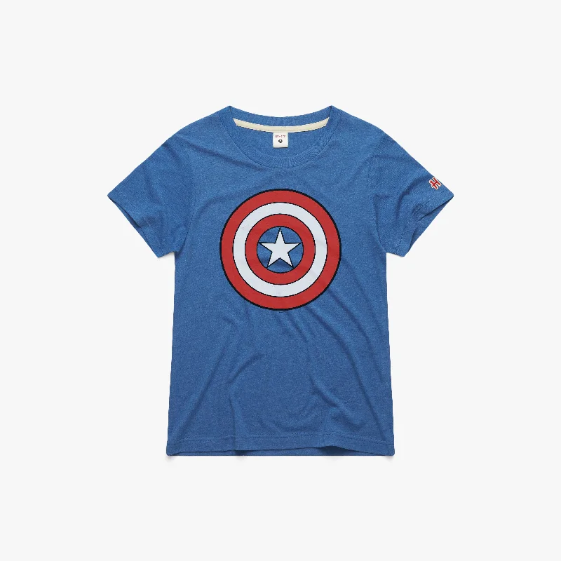  Plus-Size Women's GarmentsWomen's Captain America Shield