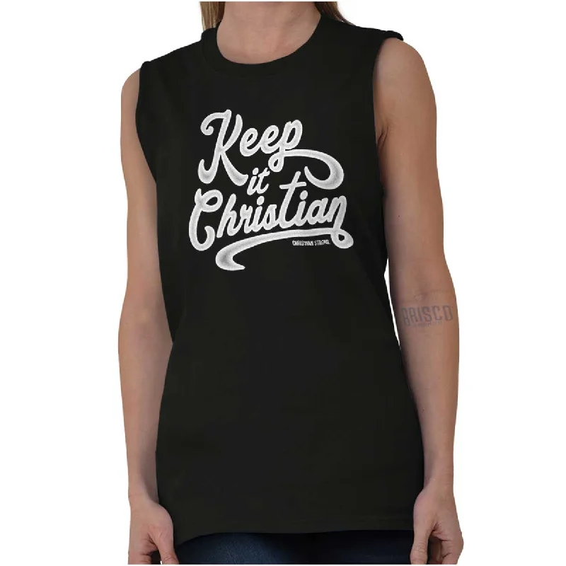  Women's Comfy Attire For LoungingKeeping It Christian Sleeveless T Shirt