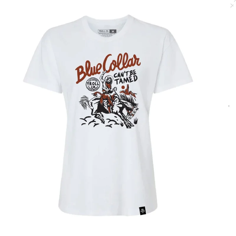  Relaxed Style DealsTroll Co. Women's "Cant be Tamed" Graphic Short Sleeve T-Shirt