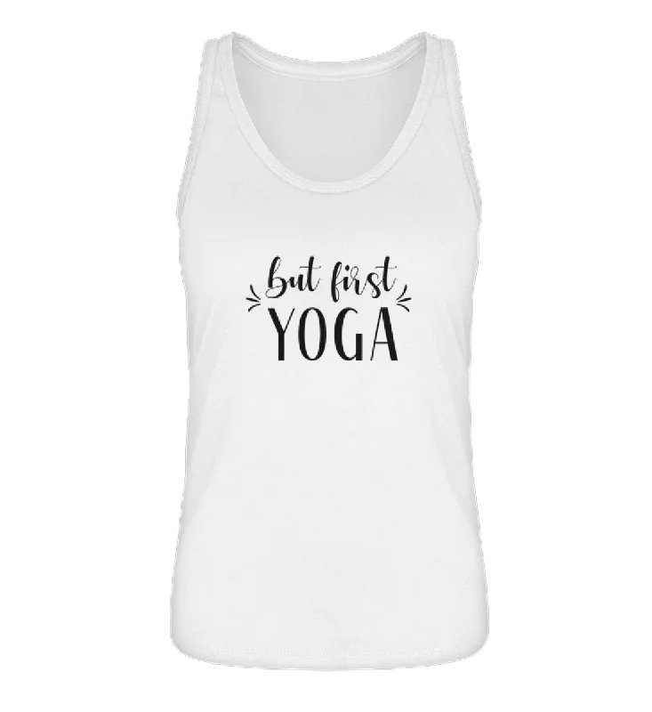  Women's Vacation ClothesBut First Yoga 100% Bio Tank Top