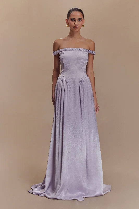  Trendy Fashion SaleCoco Dropped Waist Maxi Dress - Lilac