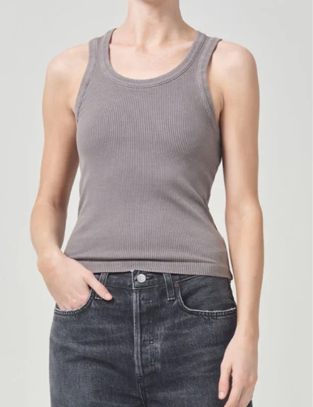  Women's Stylish Casual GarmentsPoppy Scoop Neck Tank, Shaker