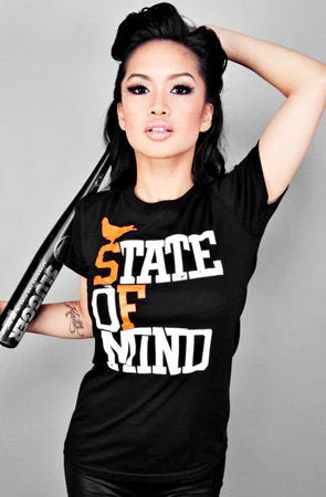  Special Offer For YouState of Mind (Women's Black/Orange Tee)