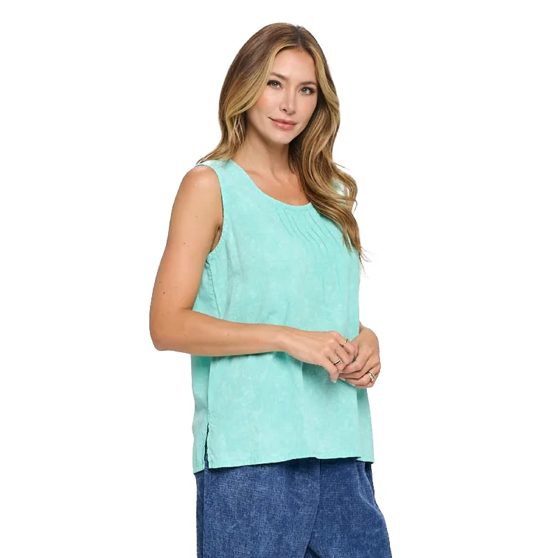  Women's ApparelMineral Wash Cotton Tank in Aquatic - V304-AQ