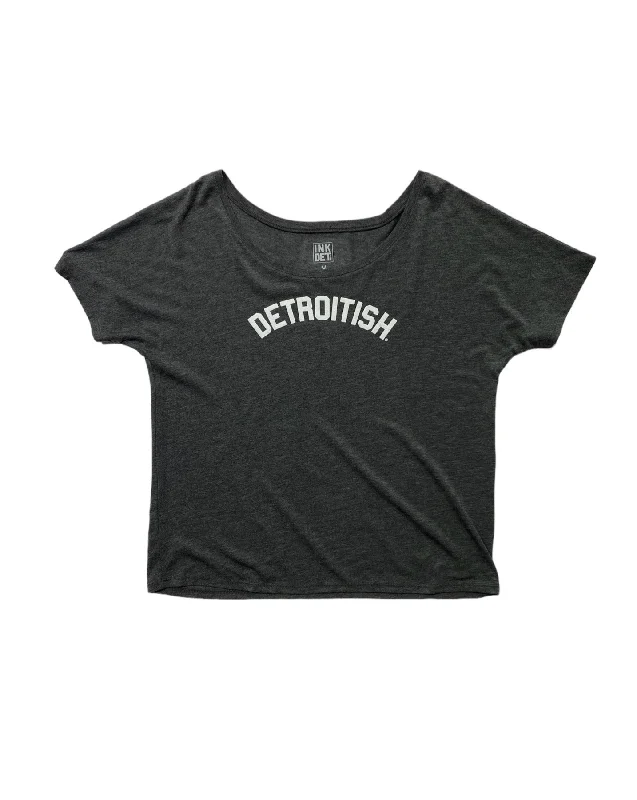  Chic Women's OutfitInk Detroit Detroitish Slouchy T-Shirt - Dark Grey