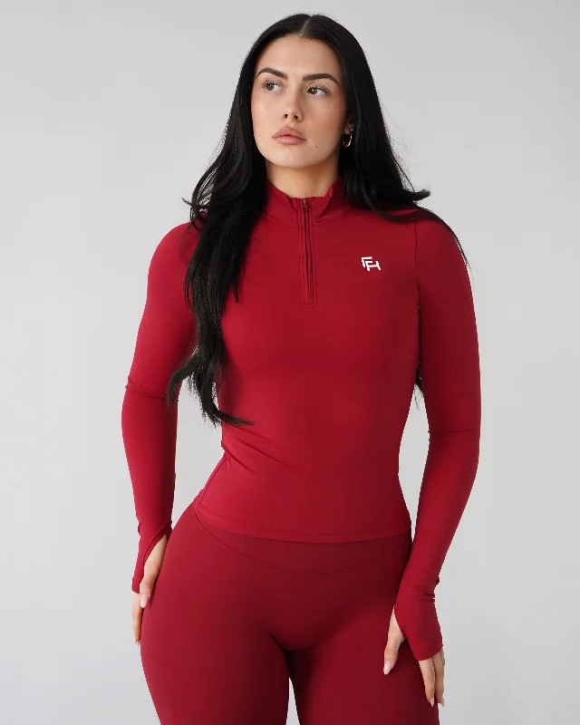  Women's High-Fashion ClothesAdapt Quarter-Zip - Ruby