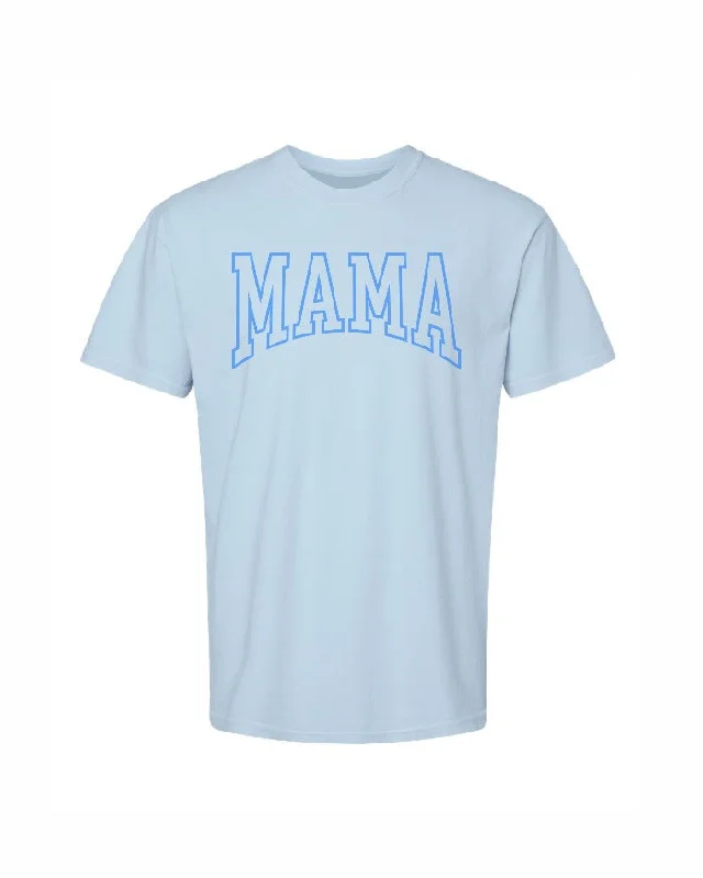  Women's Date Night OutfitInk Detroit - Varsity MAMA T-Shirt - Hydrangea