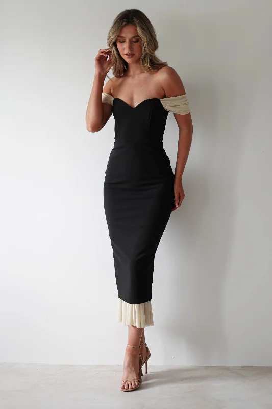  Shop The Hottest DealsJennifer Bodycon Midi Dress | Black