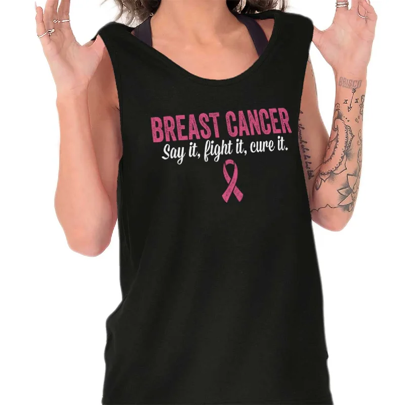  Women's Plus-Size Casual OutfitFight Cure Breast Cancer Tank Top