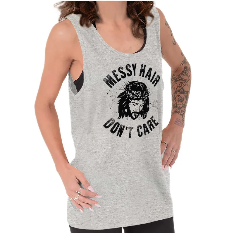  Formal Attire For WomenMessy Hair Jesus Tank Top