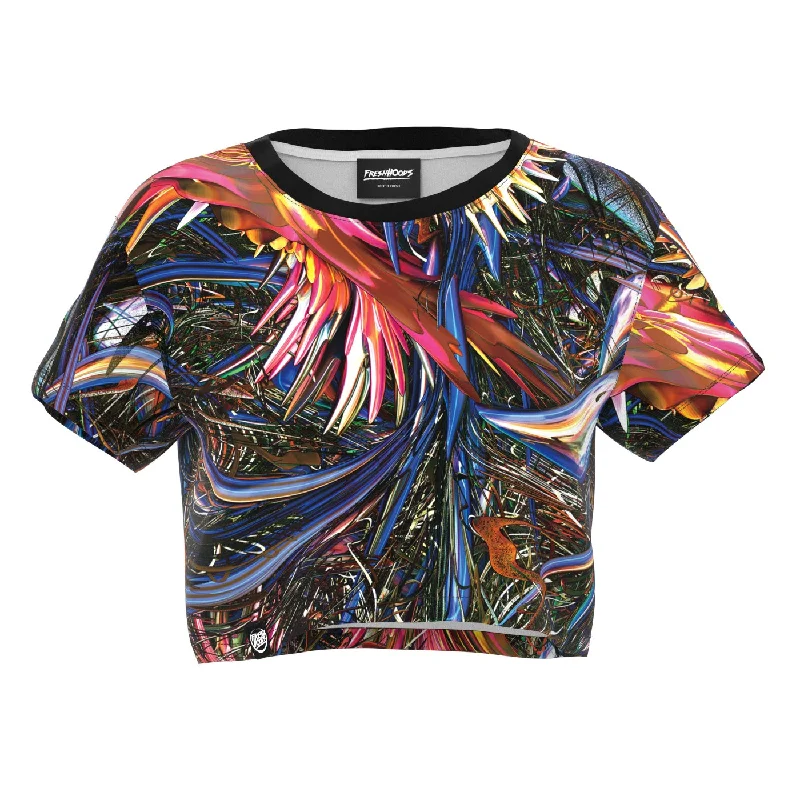  Women's Seasonal GarmentsCoral Gardens Crop Top