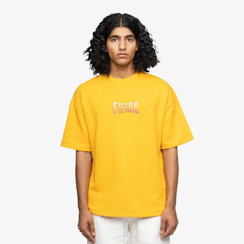  Women's Clothes For WorkF A R A K | SARDAAR KA NAMAK T-SHIRT { YELLOW/YELLOW