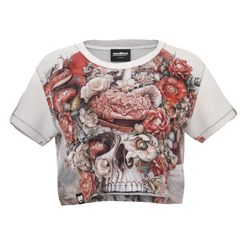  Women's Apparel And GarmentsBloom of Mortality Crop Top