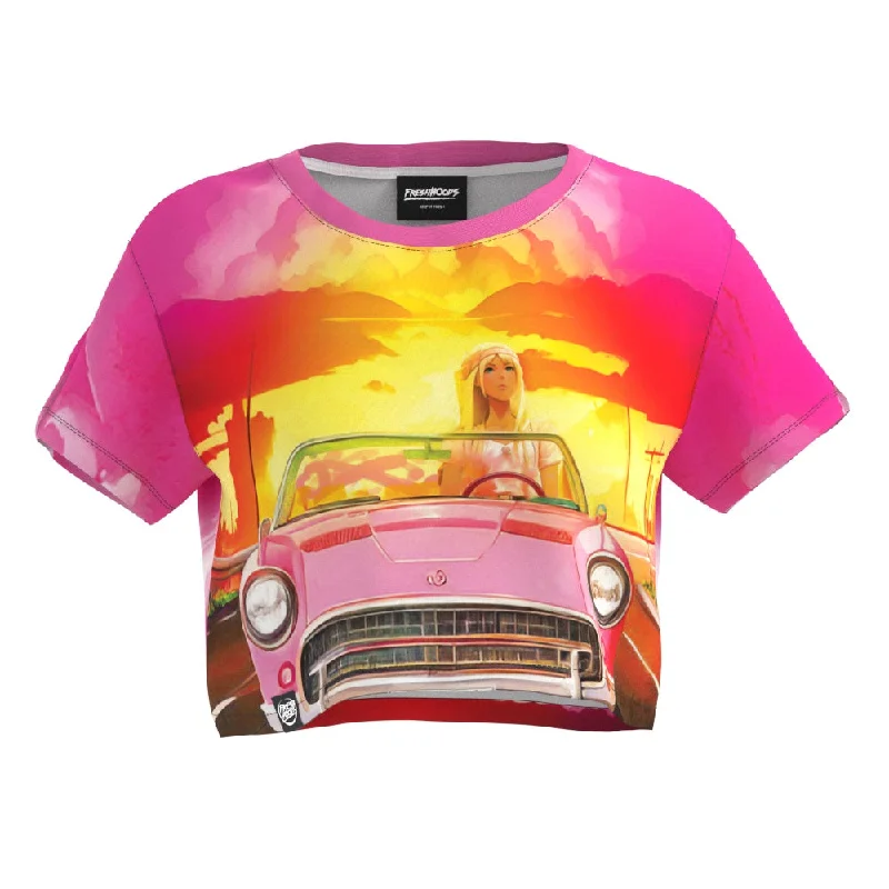  Catch Every Fashion TrendPink Maniac Crop Top