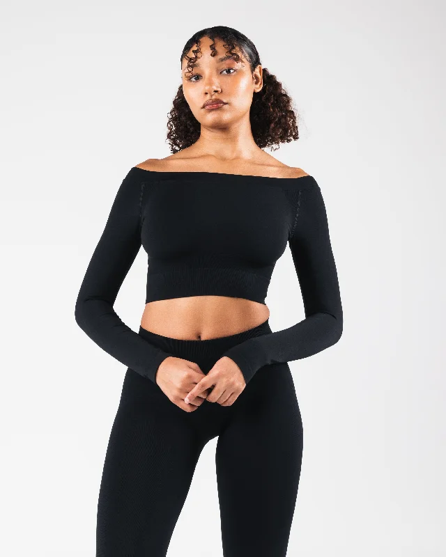  Comfortable Garments For WomenAmplify Halley LS - Black Matter