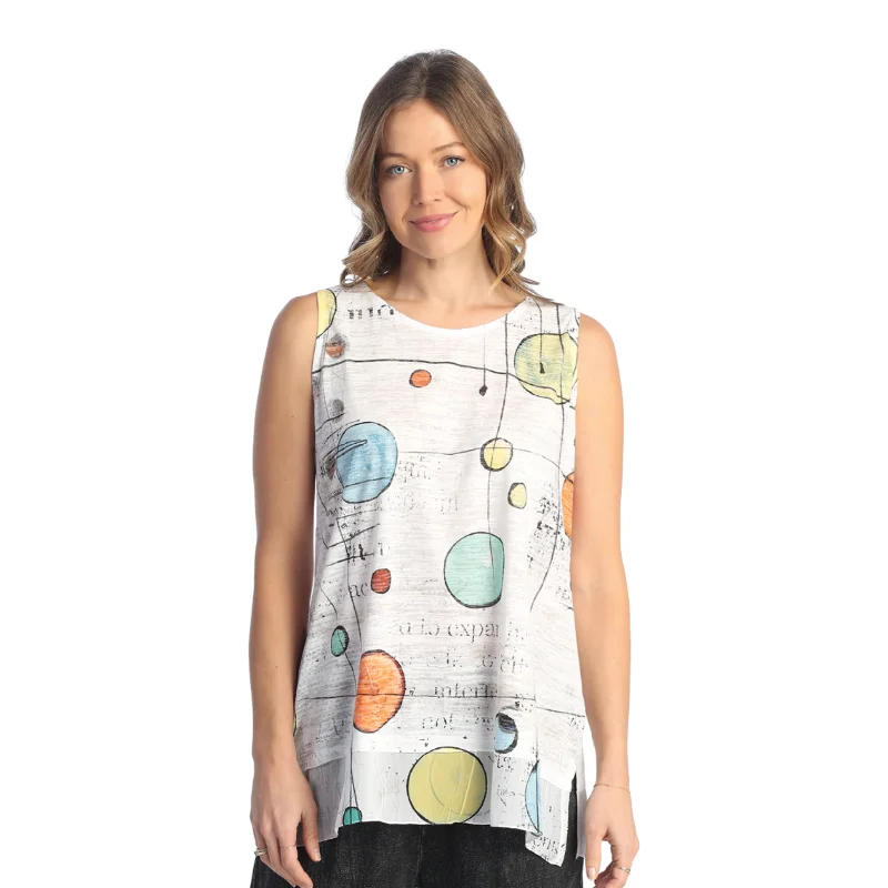  Women's Transitional Attire"Journey" Burnout Sleeveless Top - AJ5-1837 - Size S