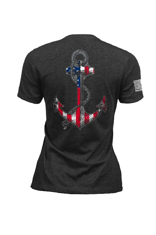  Women's Comfy Attire For LoungingAnchor Flag - Women's T-Shirt