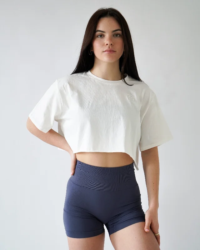  Women's Transitional AttireVital Crop Tee - White