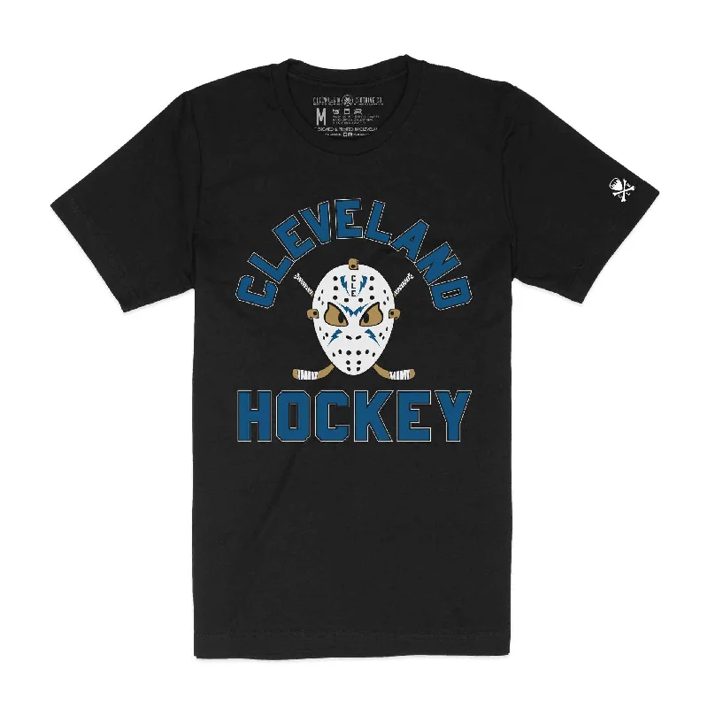  Affordable Luxury Women's ApparelCleveland Hockey Mask - Unisex Crew T-Shirt