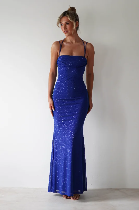  Limited Stock, Big DiscountsLondyn Glitter Bodycon Maxi Dress | Royal Blue