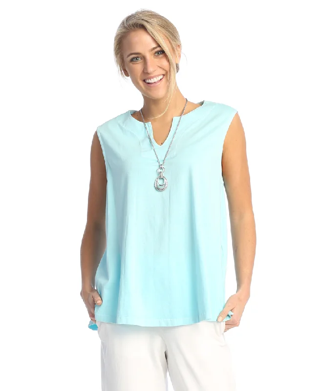  Women's Elegant ClothesWeekend by Jess & Jane Sleeveless Cotton Jersey Top - WK7