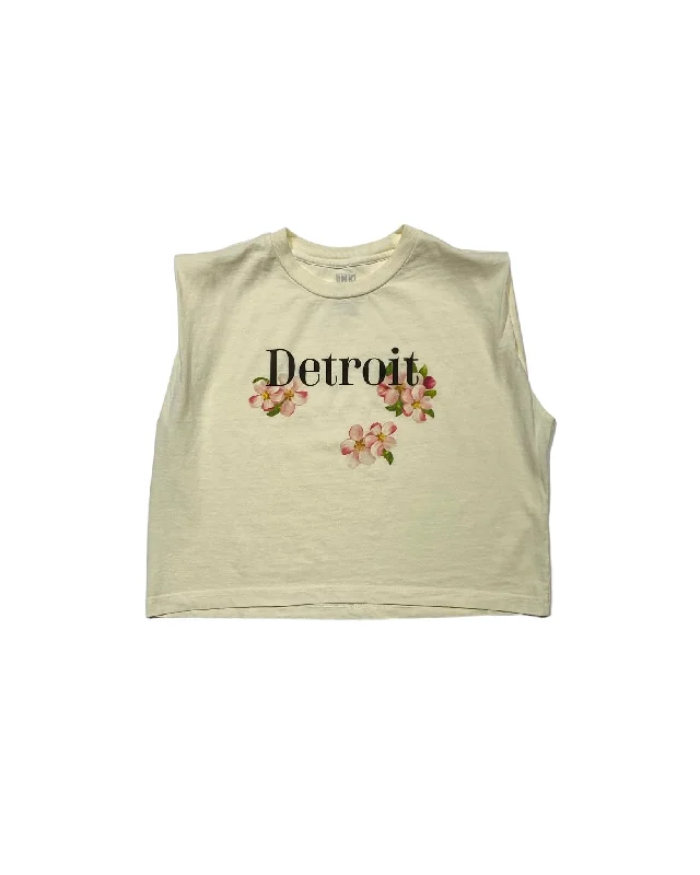  Stylish Women's OutfitInk Detroit- Apple Blossom Women's Heavyweight Muscle T-Shirt - Ivory