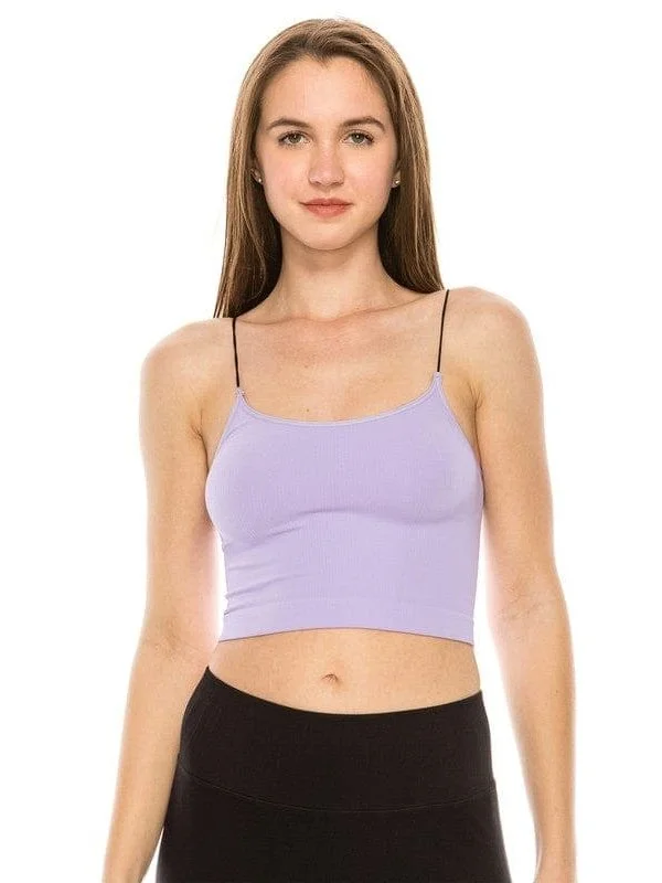  Women's Activewear GarmentsSKINNY STRAP CROP BRA CAMI