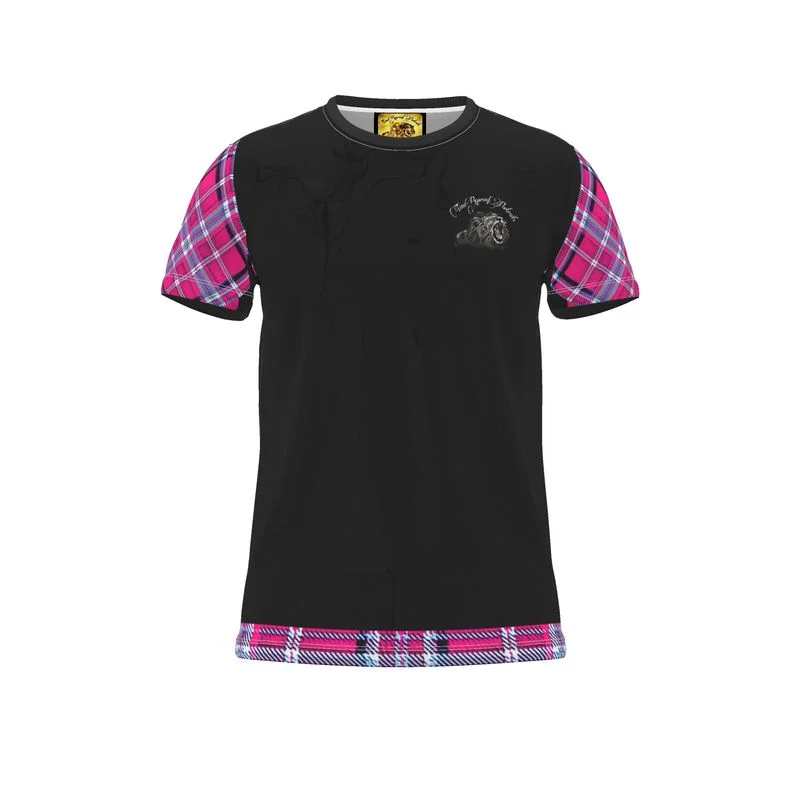  Women's Seasonal AttireTRP Twisted Patterns 06: Digital Plaid 01-04A Ladies Designer T-shirt