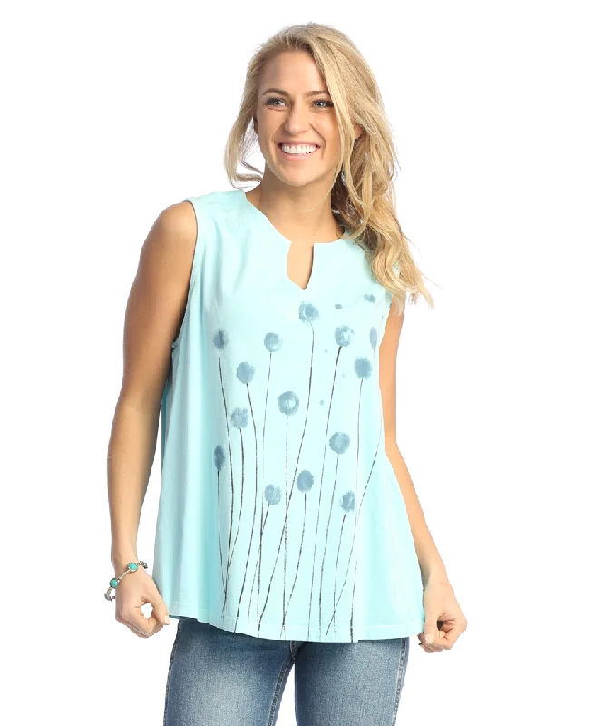  Women's Loungewear ClothesWeekend by Jess & Jane "Cheery" Sleeveless Cotton Jersey Top - WK7-1986