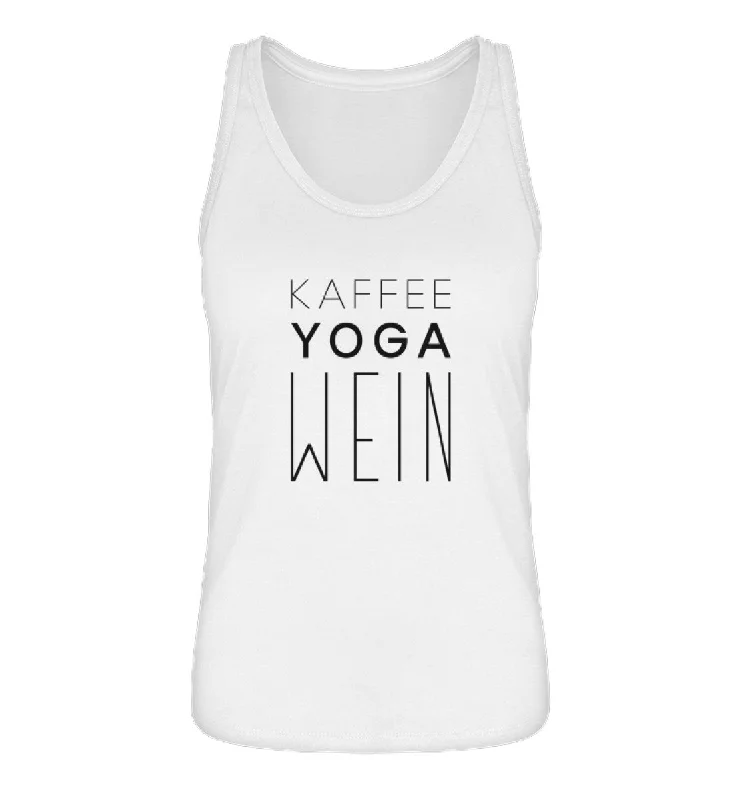  Women's Elegant ApparelKaffee Yoga Wein 100% Bio Tank Top