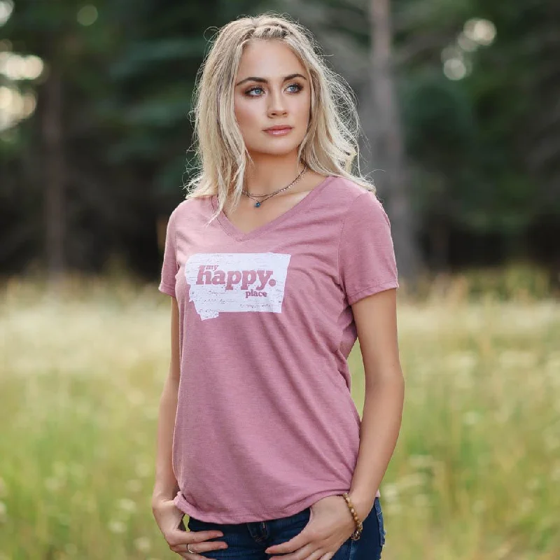  Casual Yet Chic SalesClassic My Happy Place V-Neck