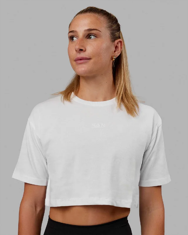  Bold Fashion SalesMVP Heavyweight Cropped Tee - White