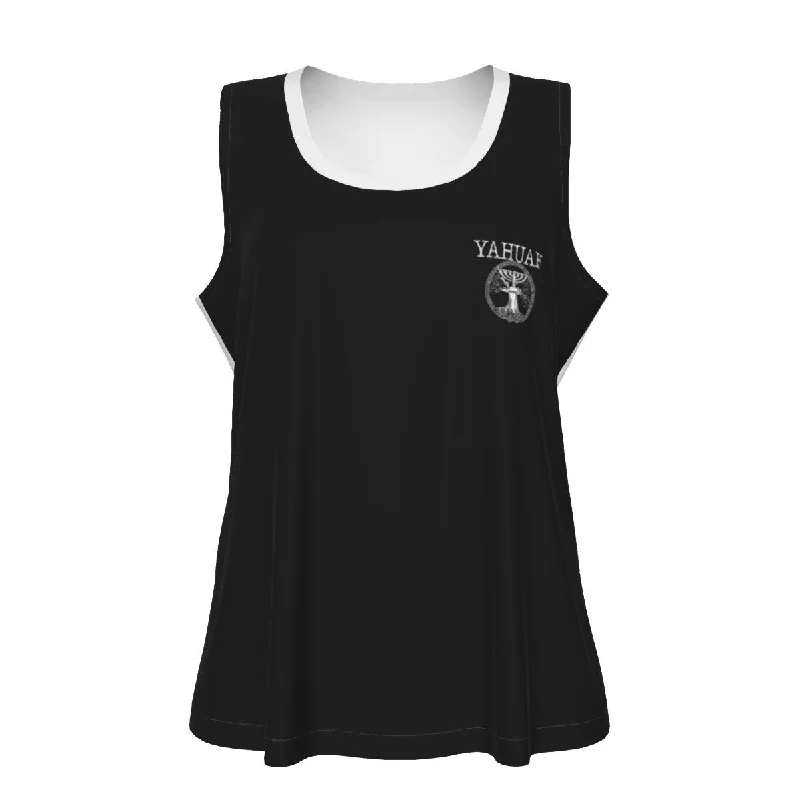  Chic Clothes For WomenYahuah-Tree of Life 02-06 Yin Yang Ladies Designer Sleeveless T-shirt (Style 01)