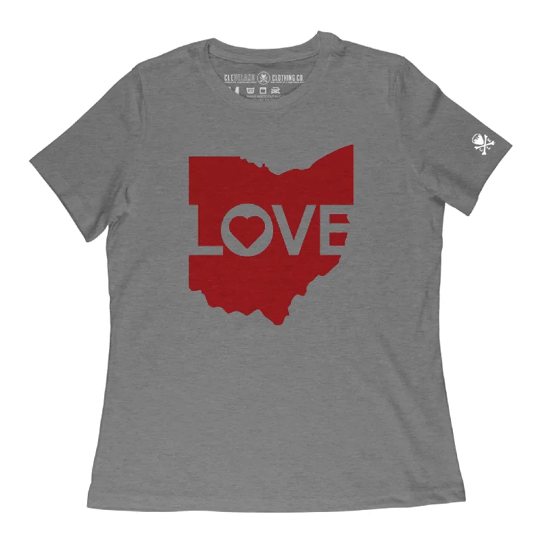  Affordable Women's ClothesOhio Love Logo - Womens Crew T-Shirt