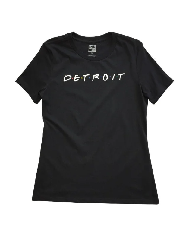  Women's Comfy Attire For LoungingInk Detroit Friends Women's Relaxed T-Shirt - Black