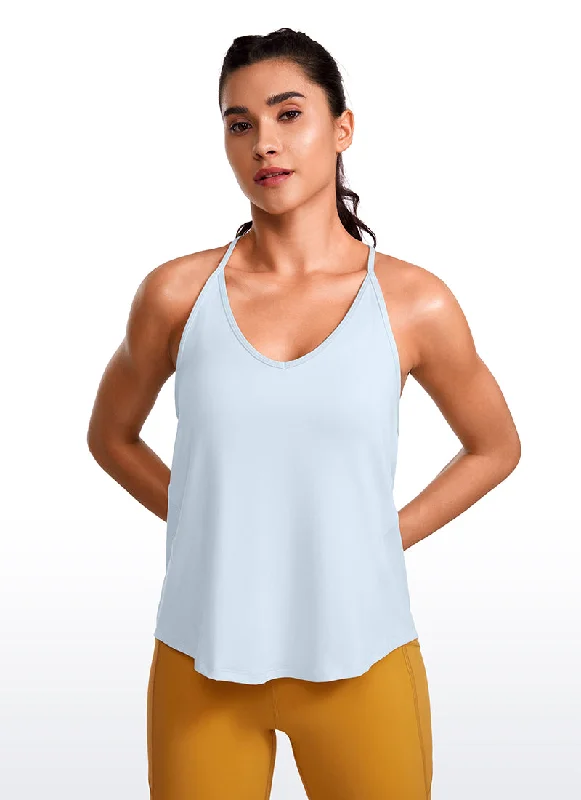  Women's Evening ApparelLightweight Halter Tie Back Tank V Neck