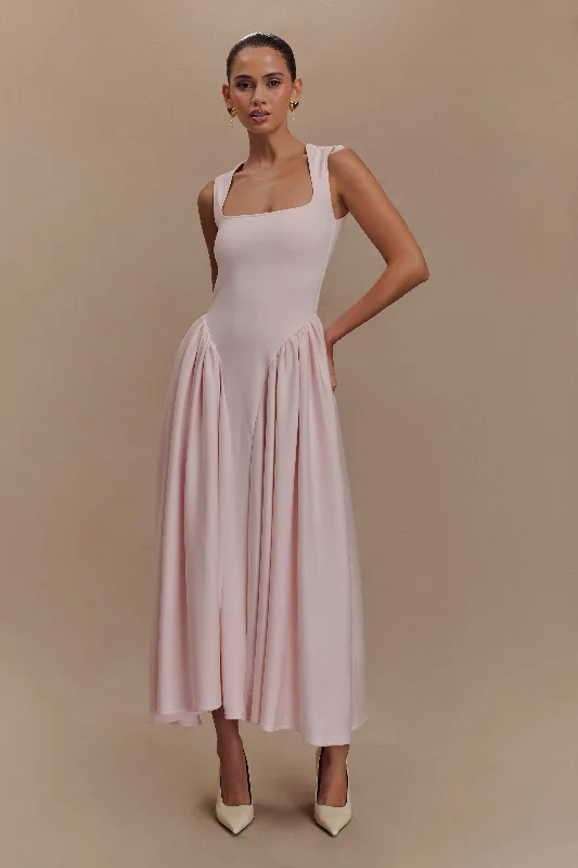  New In This SeasonSharon Scuba Jersey Midi Dress - Ballet Pink