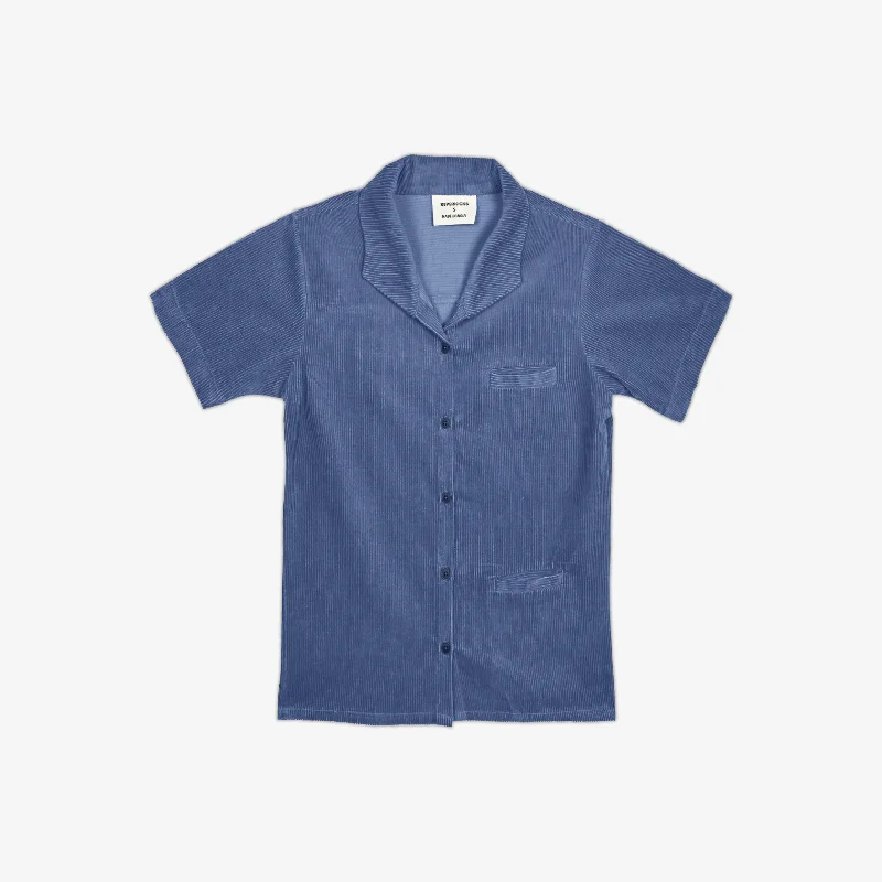  Women's High-Fashion AttireSUPERKICKS | CORDUROY SHIRT { ESTATE BLUE