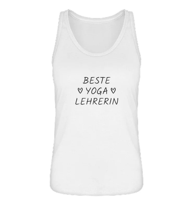  Women's Trendy ApparelBeste Yogalehrerin 100% Bio Tank Top