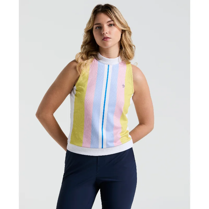  Stylish Outerwear Clothes For WomenWomen's Tennis Striped Ribbed Tank Top