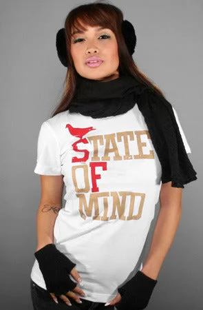  Flash Sale, Don'T MissState of Mind (Women's White/Gold Tee)