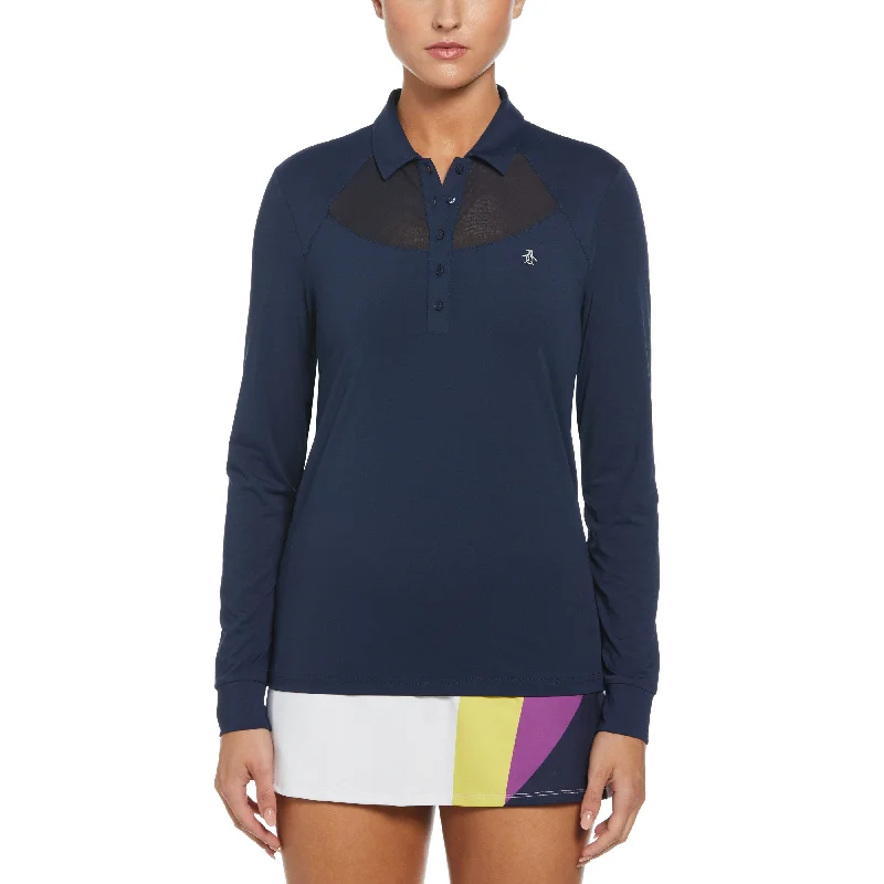  Sustainable Women's ApparelWomen's Mesh Yoke Polo